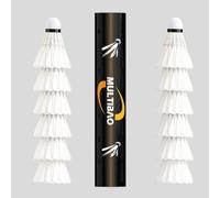 Multibao 12-Pack Professional Badminton Shuttlecocks Duck Feather With Great Durability Stability and Balance, Suitable for Training Family Outdoor Sports (Model: TL666)