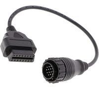 Multibao 14Pin OBD male to OBDII 16 Pin Female Adapter Connector Cable Compatible with Mercedes Benz