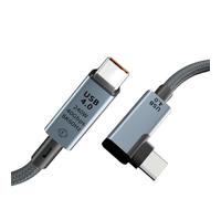 Multibao 1M 40Gbps Data Sync 8K@60Hz Display240W USB4 Type C Cable for Thunderbolt 3/4 Cable Right Angle, Compatible with iphone 16/15 Pro/15Pro Max Nexus, Huawei,LG, HTC and more