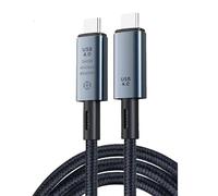 Multibao 1M Thunderbolt 3/4 40Gbps Data Sync 8K@60Hz Display240W USB4 Type C Cable Compatible with iphone 16/15 Pro/15Pro Max Nexus, Huawei,LG, HTC and more