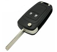 Multibao 2 Button Uncut Remote Control Flip Folding Key Fob Shell Case Blade For Vauxhall Opel Astra Insignia Compatible with Vauxhall Opel Buick Astra Insignia Vectra Zafira Meriva Mokka