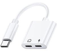 Multibao 2-in-1 USB Type C Headphone and Charger Adapter, Dual Type C Splitter Jack Earphone Audio Converter Compatible with Huawei Mate 10 Pro/Le 2/ Le pro 3/ Xiaomi Mi 6 /Mix 2 /Note 3
