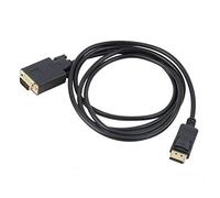 Multibao 2M DisplayPort DP Plug to SVGA VGA HD Plug Male to Male Digital Video Gold-Plated Cable Lead Black
