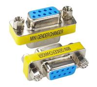 Multibao 2PCS DB9 9 Pin Female to Female Gender Changer Converter Extension Adapter RS232