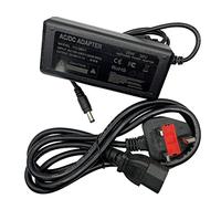 Multibao 36V 1A Power Supply Adapter LED Strip Light, 1A 36W, 5.5 * 2.5mm Switching, AC 100-240V to DC 36V 1A Adapter with 3Pin UK Plug for CCTV Camera DVR NVR Led Light Strip CE Listed