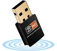 Multibao 600Mbps USB WiFi dongle adapter dual band 2.4GHz/5GHz fast high gain antenna 802.11ac Wi-Fi wireless network card for desktop laptop supports Windows Mac and Linux