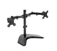 Multibao Double Dual Monitor Display Arm Mount Computer LED LCD Stand For 32" Screen Desk Adjustable Double Monitors Arm With VESA 75 & 100mm Black