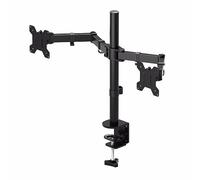 Multibao Dual Monitor Arm Desk Mount Stand for 13-27 inch LCD LED Computer Screen, Ergonomic Height Adjustable Arm Bracket