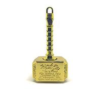 Multibao Thor Hammer Fidget Spinners Metal Fidgeting Hand Finger Spinner Chain Focus EDC ADHD Stress Relief Toy Anti Anxiety Fingertip Gyro Desk Toy Party Favors Supplies Xmas Gift (Golden)