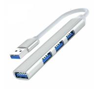 Multibao Ultra Slim 4-Port USB 3.0 Splitter Adapter High Speed Multiport, USB Extender for Mouse, Keyboard, Flash Drive, U Disk, Printer, Compatible with Laptop, Desktop PC, Xbox, PS5, and More