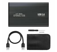Multibao USB 3.0 to SATA External HDD Hard Drive For 2.5" Inch HDD/SSD Enclosure Caddy Metal Case Box Black