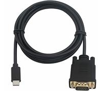 Multibao USB C to VGA Cable, Thunderbolt 3 Port USB-C Type-C Male to VGA Male Adapter for MacBook, Surface Book, Dell XPS, Pixelbook, Lenovo, Samsung, Monitor and More (1M)