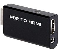 Multibao Video Audio Adapter PS2 to HDMI Converter 3.5mm Audio Output Playstation 2 Gaming Component to HDMI for HDTV HDMI Monitor