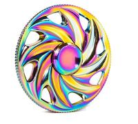 Multibao Violet Mandala Fidget Finger Hand Spinner Alloy Metal Gadget Toys Spinning Top Focus Spiral Twister Fingertip Gyro Stress Relief Anti Anxiety Gift