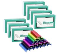 Multibey 7 Pack Colorful Standard Staples Bulk Refill for Desk Stapler, 1000Pcs per Pack, Total 7000Pcs - Office Supplies Accessories