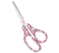 Multibey Pink Rhinestone Scissors 7.7 Inch - Stainless Steel Cute Scissors for Crafting, Office, Home & Glitter Gifts - with Decorative Ergonomic Handle (1 Pack)