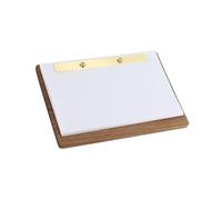 Multibey Walnut Clipboard with Lined Papers, 22.8x16.3 cm Woodboard Landscape, Screw Binding, Horizontal Drafting Board, Wooden Art Clipboards, for Drawing, Sketching, Landscape Clip Board