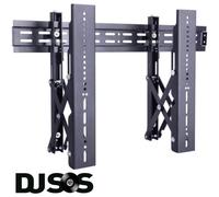 MULTIBRACKETS M Public Video Push Fixed 37 - 70" TV Bracket, Black,Silver/Grey