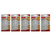 Multibuy 5X NUK® First Choice+ 2 Wide Silicone Teats Size 1,Small Hole (0-6 M)