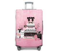 MULTIC Pink Luggage Cover for Women Travel Fashion Suitcase Protector Anti-scratch Elastic Suitcase Cover Fashion Accessory for 21-24 Inch Luggage, Pink, M, Fashion Suitcase Cover