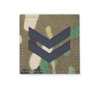 Multicam Camouflage IRR Rank Patch Insignia Sergeant Lance Corporal Badge Embroidered Hook and Loop Chevron Patches Army Military MTP EMS EMT Camo (Corporal)
