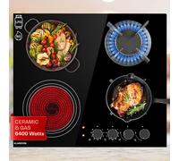 MultiChef 4 combo gas hob gas/glass ceramic 4 zones