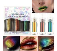 Multichrome Chameleon Eyeshadow - Multichrome Liquid Eyeshadow - High Pigment Shimmer Make Up Kit Long Lasting Eye Makeup for Wedding & Stage