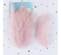 Multicolor 10-15cm Turkey Feather for DIY Crafts Jewelry Dream Catcher Making Material Chicken Turkey Feather Carnival-Leather pink-50pcs