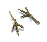 Multicolor 100 Pcs Tibet Silver Hawk Claw Pendant 34X15MM Diy Making YZ02-Bronze Plated
