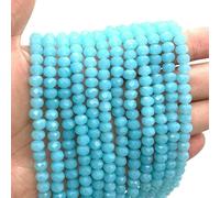 Multicolor 2 3 4 6 8mm Austria Faceted Crystal Beads Loose Spacer Round Glass Beads Bracelet DIY for Jewelry Making-C177 Light Blue-4.0mm(About 125pcs)