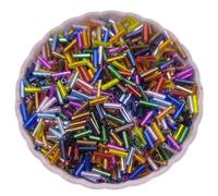 (multicolor, 200Pcs) 1000pcs 200pcs 2*7mm Czech Cylindrical Glass Tube Loose Beads Diy For Jewelry Making