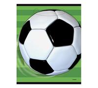 Multicolor 3D Soccer Loot Bags (19cm x 27cm) 8 Count - Durable & Attractive Design, Perfect for Kids Soccer Party Favors & Gifts