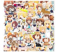 (MULTICOLOR) 50Pcs Anime Cute My Deer Friend Nokotan Stickers Torako Koshi DIY Stickers Scrapbooking Phone Luggage Waterproof Decals