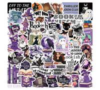 (MULTICOLOR) 50Pcs Gothic Witch Bookish Stickers Dark Romance Reading Book Decals Girls Scrapbook Diary Phone Luggage Sticker