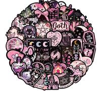 (MULTICOLOR) 50Pcs Witch Moon Stickers Waterproof DIY Witchy Magic Girl Sticker Pack For Watercup Laptop Scrapbook Notebook Diary Stickers