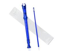 Multicolor 8 Holes Long Flute Instrument For Beginners Musical Saxophone Plastic Recorder Soprano Recorder (Color : Blue)
