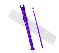 Multicolor 8 Holes Long Flute Instrument For Beginners Musical Saxophone Plastic Recorder Soprano Recorder (Color : Purple)