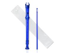 Multicolor 8 Holes Long Flute Instrument For Beginners Musical Saxophone Plastic Recorder Soprano Recorder (Color : Blue)