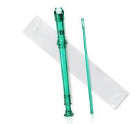 Multicolor 8 Holes Long Flute Instrument For Beginners Musical Saxophone Plastic Recorder Soprano Recorder (Color : Green)