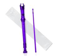 Multicolor 8 Holes Long Flute Instrument For Beginners Musical Saxophone Plastic Recorder Soprano Recorder (Color : Purple)