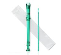 Multicolor 8 Holes Long Flute Instrument For Musical Saxophone Plastic Recorder Popular Soprano Recorder (Color : Green)