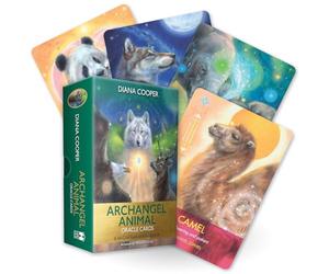 Multicolor Archangel Animal Oracle Cards - 13.7cm x 10cm (44 Card Deck) - Multipurpose Paper Cards & Mystical Cover Design - Perfect for Game Night