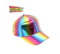 (Multicolor) Back To The Future Cap Hat Marty McFly Baseball Caps Boy Girl PU Adjustable