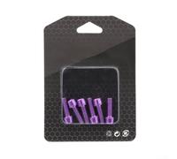 Multicolor Bicycle Handlebar Screws 18mm for Enhanced Bike Aesthetics, Made from TI Steel Alloy (purple)