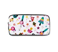 Multicolor Bird Teacher Pencil Case with Zip Up School Pencil Cases Pen Pouch School Stationery Secondary High College Sixth Form Stationery Gifts for Women Men