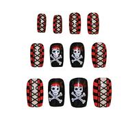 Multicolor Buccaneer Beauty Nails (10 Pcs.) - Chic Design, Perfect Accessory for Heroes & Villains, Pirates, Witches, Parties, & Events Halloween, World Book Day