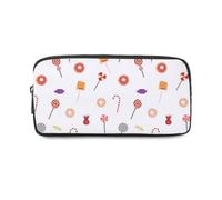 Multicolor Candy Pencil Case Organised with Zip Up Pencil Cases for Boys Pen Pouch Stationery Supplies Secondary High School College Sixth Form Stationery Gifts for Women Men