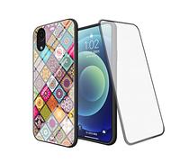 Multicolor Case for Samsung Galaxy A03 Core, Samsung Galaxy A03 Core Case Marble Tempered Glass All Inclusive Cover Soft Silicone Edge Hard Case Compatible with Samsung Galaxy A03 Core (Color pattern)