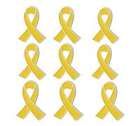 Multicolor Cause Awareness Ribbon Lapel Pin - Yellow, Purple, Red, Pink Ribbons - Prevention & Awareness Campaigns Enamel Lapel Pin Support Campaign Charity Donation Event Accessorie, 1.1in*0.83in