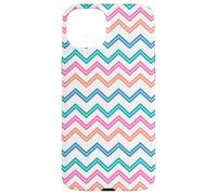 Multicolor Chevron Geometric Zig Zag Pattern Women Girl Case for iPhone 15 Plus